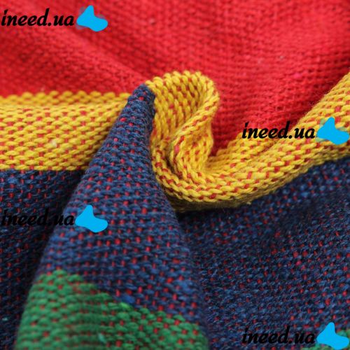 Suspended hammock 190x80 cm without slats Orange, single Mexican cotton fabric hammock without crossbars for lounging with cover, bag