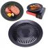 Non-stick round Frying Pan Grill grill for a 32 cm kitchen stove, Grill Lid made of durable material for frying meat and vegetables Black