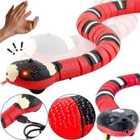 Беспроводная игрушка Королевская змея Shantou TT8004 38см управления от хлопка, Интерактивная змея двигается от хлопания в ладони от USB для детей