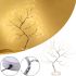 Decorative bonsai tree lamp Bonsai led tree light 108 LED warm white, Table night light in the form of a tree rosa Niki 50 cm from USB and batteries