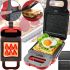 Електрична сэндвичница вафельниця Breakfast Machine BQ ST1008 зі змінними панелями 600W, бутербродниця для приготування сендвічів від мережі 220V Червона