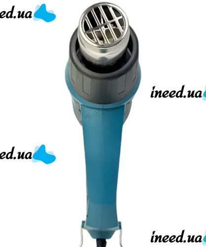 Промышленный сетевой фен Мakita HG5030K 1600W с 4 насадками 2 режима для пайки снятия краски и термоусадки, тепловой строительный фен от сети
