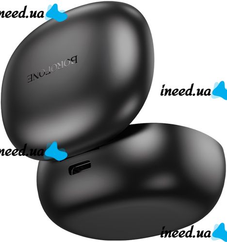 Беспроводные Bluetooth наушники Double Borofone BW48 Enlighten сенсорные вакуумные наушники-гарнитура с шумоподавлением и микрофоном USB Черные