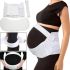 Эластичный бандаж Vitaly Prenatal Belt NJ-138 для беременных дородовой и послеродовой, Дышащий пояс для поддержки живота и спины на липучках Белый