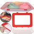 Reusable Vacuum Tray Tray Vacuum Plates 500 ml for Food Storage, Airtight Container 31x24x4cm for Food Red