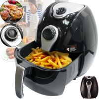 Аерофритюрниця мультипіч Domotec Airfryer Ms-3220 4.5 л з функцією аерогрилю для приготування їжі без масла 1300W, безмаслянная фритюрниця Чорна