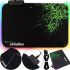 Ігровий комп'ютерний килимок для мишки Gaming Pad Razer R-350 RS-02 25X35X0.3 см C RGB підсвічуванням, Ігрова поверхня для комп'ютерної миші 90546