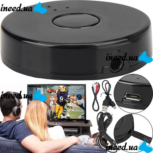 Беспроводной автомобильный аудио передатчик Bluetooth трансмиттер Multi-point Wireless Transmitter YET-Tx10 3.5 мм Блютуз адаптер для наушников с AUX