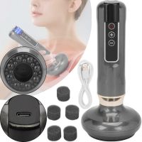 Аккумуляторный вакуумный массажер Cupping Massage Instrument DS-A15 антицеллюлитный с инфракрасным нагревом 12 режимов для омоложения тела MAG-742