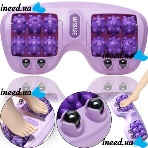 Роликовый массажер для ног Cat Claw Style Foot Massager рефлексотерапевтический для массажа стоп с магнитными шариками для снятия стресса и усталости