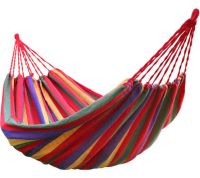 Suspended hammock 190x80 cm without slats Orange, single Mexican cotton fabric hammock without crossbars for lounging with cover, bag