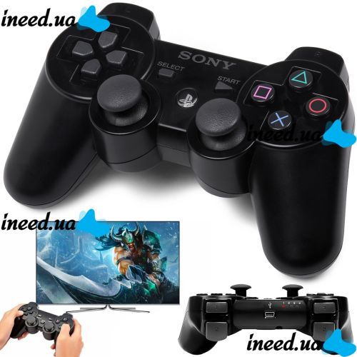 Беспроводной джойстик PS2 bluetooth GamePad DualShock Sony PlayStation 2 Play Station PS/2 с двойной вибрацией