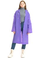 Многоразовый дождевик с капюшоном EVA Raincoat TY876 120 см универсальный ветрозащитный плащ на кнопках с длинным рукавом от дождя и ветра AND-74