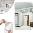 Mirrored Rectangular Acrylic Self-adhesive Wall Sticker 27x42 cm , Shatterproof Flexible Acrylic Mirror Sticker Self-adhesive for Bathroom