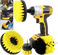 Набор щеток насадок на дрель шуруповерт Drill Brush нейлоновые 3 насадки для уборки и чистки автомобиля, шин, чистящие щетки для кухонной утвари