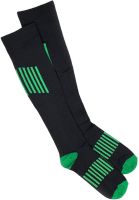 Компрессионные гольфы Smart Cyompression Socks высокие облегающие антиварикозные гетры, лечебные чулки от варикоза 2 класс компрессии Черные S/M