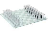 Подарочный игровой набор Пьяные шахматы Game Chess GB-086 настольная алко игра 25х25 см комплект шахмат рюмок и стеклянной доской для взрослых
