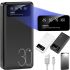 Зарядное устройство УМБ Power Bank 30000 mAh Martec Delicate 2xUSB с фонариком, Портативна батарея повербанк Внешний аккумулятор зарядка для телефона