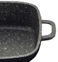 Кухонный набор посуды Bellmax Cookware Set BM-132 3 казана и сковорода для приготовления еды , Кастрюли с крышками и гранитным покрытием 9 предметов