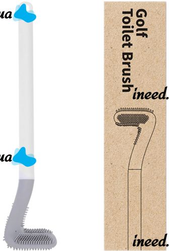 Туалетный навесной ершик щетка Tanger Toilet brush LTB-01 с щеткой для чистки унитаза с креплением на стену, Силиконовый ёршик скребок для туалета