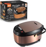 ACKILISS ACL0100 5-Liter Electric Multicooker with 10 Programs, 900W, Steamer and Air Fryer, LED Display, Timer, and Non-Stick Coating