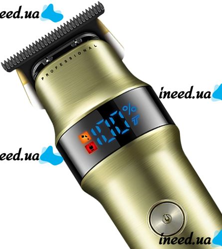 Беспроводная машинка для стрижки волос VGR V-991 5W 4 сменные насадки, аккумуляторный мужской триммер для окантовки бороды и усов с LED дисплеем USB