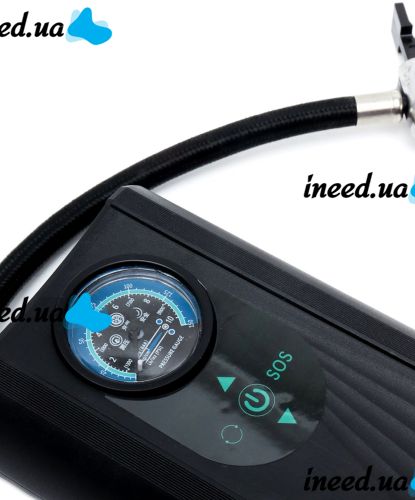 Автомобильный воздушный компрессор Charge Pump CQB001 электрический автокомпрессор с LED дисплеем, насос для подкачки шин от прикуривателя 150 PSI