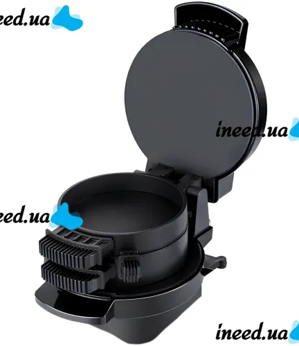 Electric double-deck burger maker RAF R.2204 600 W round burger machine with non-stick coating for cooking burgers from mains 220V