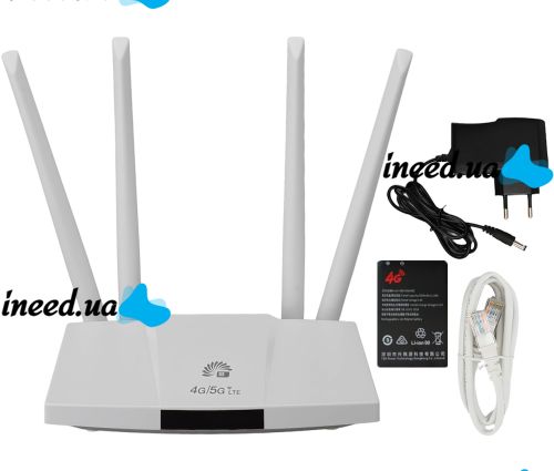 Беспроводной LTE маршрутизатор Dual Function B828 4G/5G 300 Мбит/с со слотом для SIM карты, аккумуляторный Wi-Fi роутер до 300Mb/s 4 внешние антенны