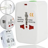 Universal Power Adapter plug to socket 1000 mA Universal adapter SL-823 2USB, Adapter for EU UK US CA Japan outlet with USB for travel