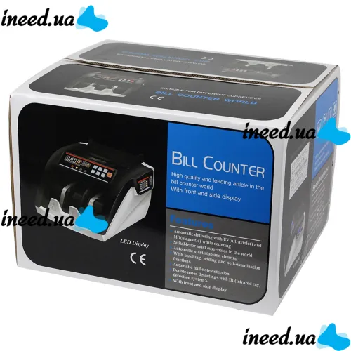 Счетная машинка Bill Counter MG-5800 машинка для счета и проверки купюр с ультрафиолетовым и магнитным детектором валют, счетчик банкнот с фасовкой