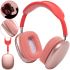 Накладні бездротові навушники Bluetooth Macaron P9 Max з AUX повнорозмірні блютуз стереонавушники зі слотом карти пам'яті MicroSD, TF Card червоні
