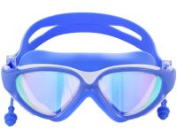 Очки для плавания Conquest Uv Shield Anti-Fog защитная маска с двойным регулируемым ремешком, берушами и защитой от УФ в чехле для бассейна 17х5 см