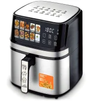 Аэрофритюрница мультипечь Bitek BT-5384 Air Fryer 12л 4600W безмаслянная фритюрница с LED дисплеем, таймером и регулировкой температуры 10 программ