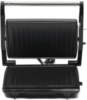 Электрический контактный гриль Bitek BT-2685 2000W прижимной электрогриль для мяса, сендвичница с антипригарным покрытием и таймером Grill Maker