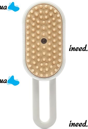 Паровая щетка для котов и собак Steamy Pet Brush E-W3317 электрическая расческа с распылителем пара для вычесывания шерсти животных USB XL-889