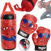 Игровой боксерский набор Disney Marvel Spiderman Kids Boxing Set детская подвесная груша с перчатки, комплект для отработки ударов для бокса от 3-х лет Человек паук