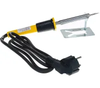Контактный электрический паяльник Mastertool 44-0009 80W электропаяльник на подставке для соединения и пайки деталей и проводов от сети 220V WL-9
