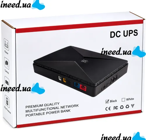 Источник бесперебойного питания UPS Andowl Q-UP900 для Wi-Fi роутера 5V 9V 12V Power Bank 8800mAh бесперебойник 18W для модема коммутаторов и камер