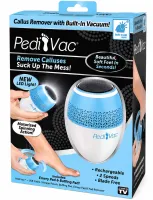 Электрическая пилка для ног Pedi Vac R1-4921 аккумуляторная шлифовальная пемза для чистки пяток и удаления мозолей с вакуумным пылесосом от USB