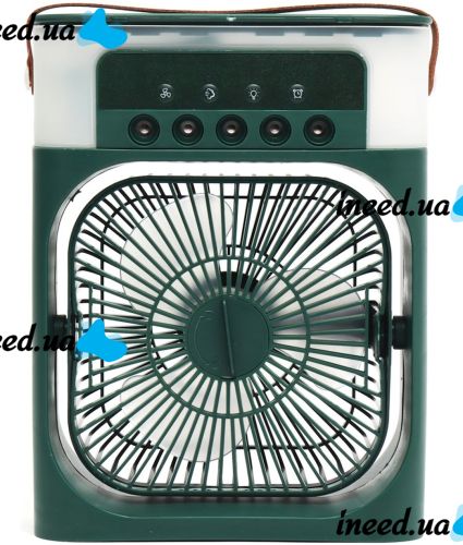 Table fan with humidifier Air Cooler Fan CX-39 600 ml air conditioner with water-cooled air, ice compartment and RGB USB lighting