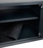 Електронний сейф Malatec S8799 з 2 ключами для зберігання грошей і цінних речей, меблевий міні-сейф на замку з електронним кодом і ключем Чорний