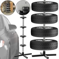 Garden Line 26X-82 Floor-Standing Wheel Storage Rack for 4 Wheels (up to 100 kg)—Vertical Stand for Car Tires and Rims, 105×45 cm
