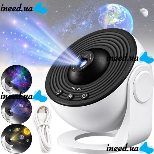 Starry Sky Projector Galaxy Projector 360° Akenori PG-2000 13 in 1 LED Galaxy Night Light with Timer, Home Planetarium 13 Space Cartridges