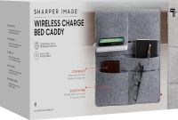 Фетровый органайзер для хранения мелочей Wireless Charge Bed Caddy подвесной тканевый чехол, прикроватная сумка с карманами для пульта и мелочей