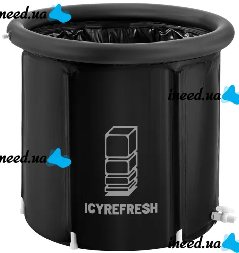 Надувная бочка для моржевания Ice Bath Spa BF-300 300 л круглая каркасная ванна для ледяной терапии и восстановления, купель для холодных ванн