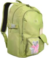 Школьный набор сумок Fashion SG5017 4 в 1 для девочек, подростковый комплект в школу, рюкзак на 16 л сумка шоппер пенал, ранец со значком Зеленый