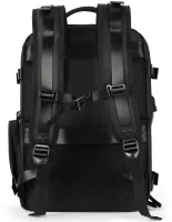 Quentin J3279 Black Airplane Hand Luggage Backpack for Laptop 15.6" Travel Bag with USB Port Wizz Air Ryanair for Airplane