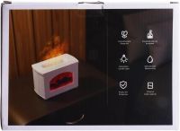 Увлажнитель воздуха Камин с эффектом пламени Fireplace Humidifier LT-9058 270 мл ночник аромадиффузор с имитацией огня и светодиодной подсветкой USB