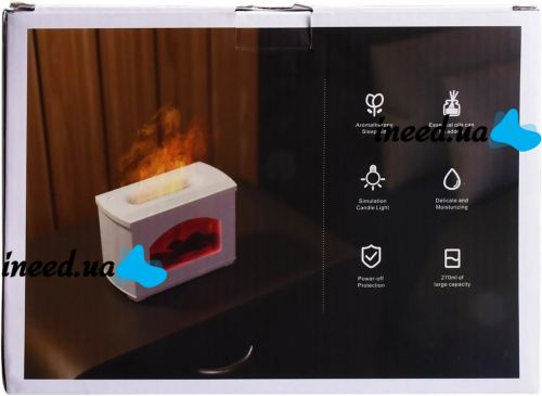 Увлажнитель воздуха Камин с эффектом пламени Fireplace Humidifier LT-9058 270 мл ночник аромадиффузор с имитацией огня и светодиодной подсветкой USB